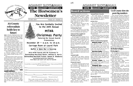 The Horsemen's Newsletter