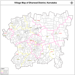 Village Map of Dharwad District, Karnataka Legend