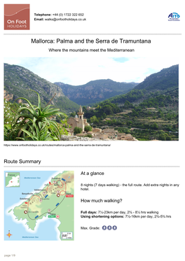 Mallorca: Palma and the Serra De Tramuntana Where the Mountains Meet the Mediterranean