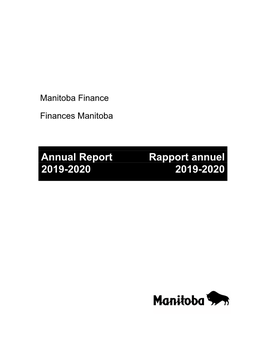 Annual Report Rapport Annuel 2019-2020 2019-2020