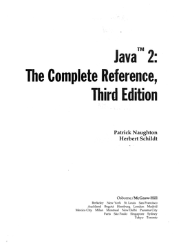 Java 2: the Complete Reference, Third Edition