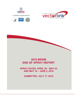 2018 Benin End of Spray Report