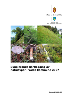 Supplerande Kartlegging Av Naturtypar I Volda Kommune 2007