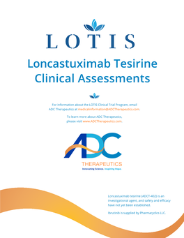 Loncastuximab Tesirine Clinical Assessments