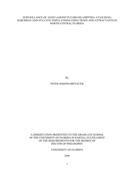 University of Florida Thesis Or Dissertation Formatting