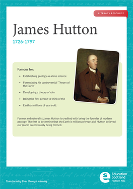 James Hutton 1726-1797