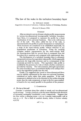 The Law of the Wake in the Turbulent Boundary Layer