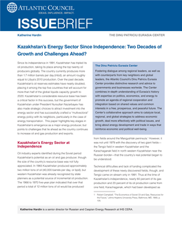 Kazakhstan's Energy Sector Since Independence