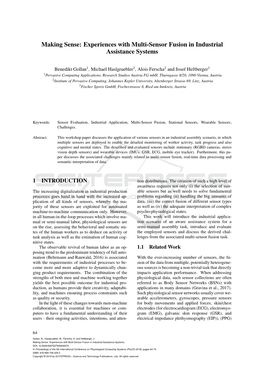 Experiences with Multi-Sensor Fusion in Industrial Assistance Systems