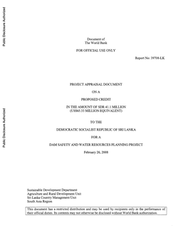 World Bank Document