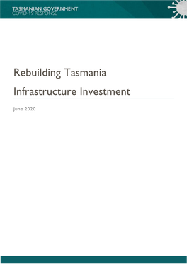 Rebuilding Tasmania Infrastructure Investment