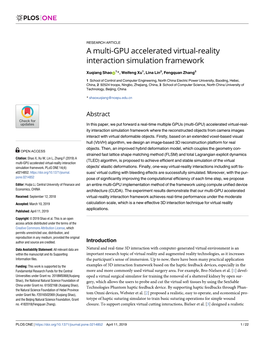 A Multi-GPU Accelerated Virtual-Reality Interaction Simulation Framework