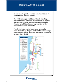 Sound Transit at a Glance