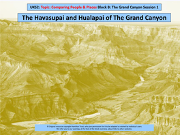 The Havasupai and Hualapai of the Grand Canyon