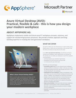 Azure Virtual Desktop (AVD): Practical, Flexible & Safe
