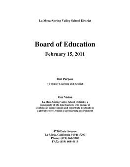 Board of Education