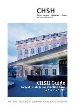 CHSH Guide to Real Estate & Construction Laws in Austria & CEE