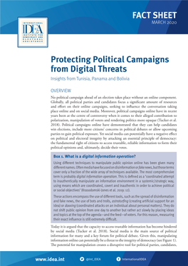 Protecting Political Campaigns from Digital Threats Insights from Tunisia, Panama and Bolivia