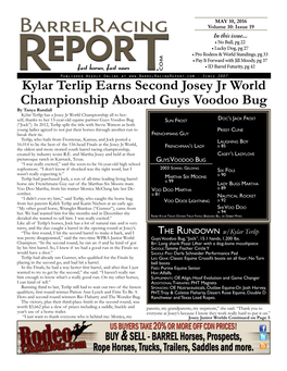Kylar Terlip Earns Second Josey Jr World Championship Aboard Guys Voodoo