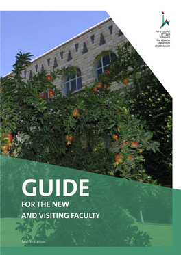 Guide for the New and Visiting Faculty