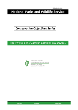 Conservation Objectives Series National Parks and Wildlife Service