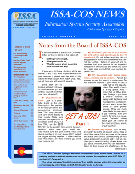 Issa-Cos News