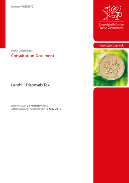 Landfill Disposals Tax Consultation Document