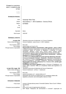 Curriculum Vitae