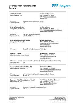 German Coproduction Partners