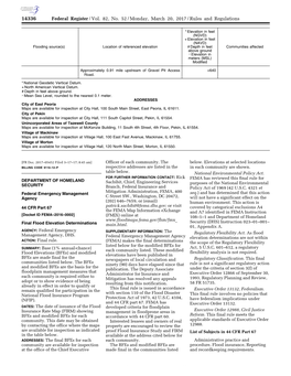 Federal Register/Vol. 82, No. 52/Monday, March 20, 2017/Rules