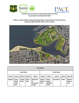 The NYC Social Assessment: Understanding Waterfront Users Coney Island Creek Waterfront Profile