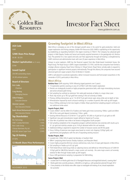 Investor Fact Sheet Resources
