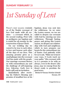 1St Sunday of Lent