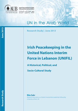 Irish Peacekeeping in the United Nations Interim Force in Lebanon (UNIFIL)