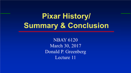 Pixar/Disney History & Negotiations