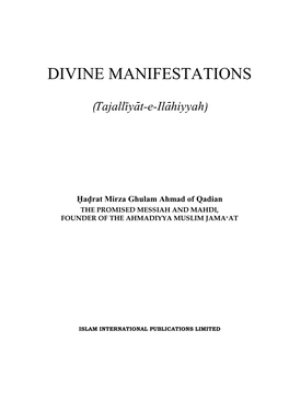 Divine Manifestations