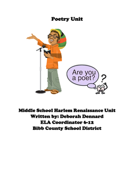 Harlem Renaissance Unit Resource Handbook for Middle School