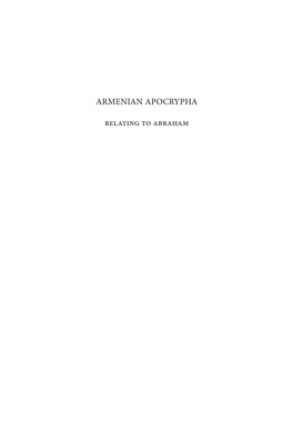 Armenian Apocrypha