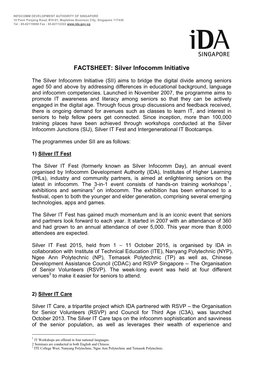 FACTSHEET: Silver Infocomm Initiative