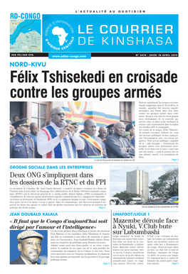 Rd-Congo L’Actualité Au Quotidien