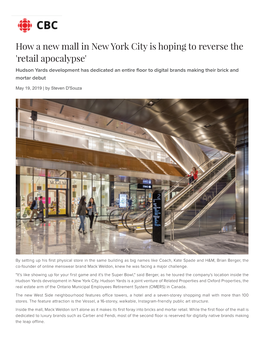 How a New Mall in New York City Is Hoping to Reverse the 'Retail