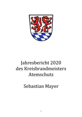 Jahresbericht 2020 Des Kreisbrandmeisters Atemschutz