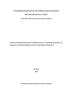 Universidade Regional Do Noroeste Do Estado Do Rio Grande Do Sul-UNIJUÍ, Como Requisito Parcial Para Obtenção Do Título De Doutor Em Educação