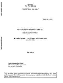 World Bank Document