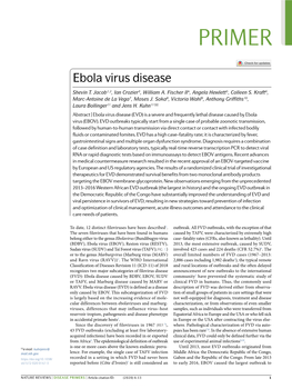 Ebola Virus Disease