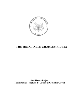 The Honorable Charles Richey