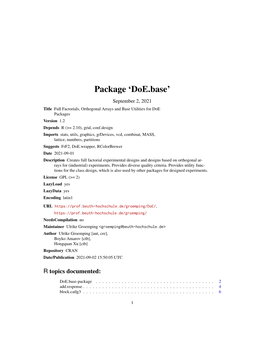 Package 'Doe.Base'