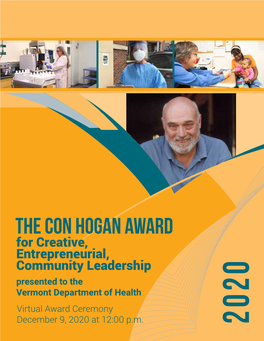 The Con Hogan Award: Paul Cillo, Public Assets Institute  Reflections from the Vermont Department of Health