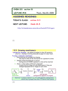 Assigned Readings