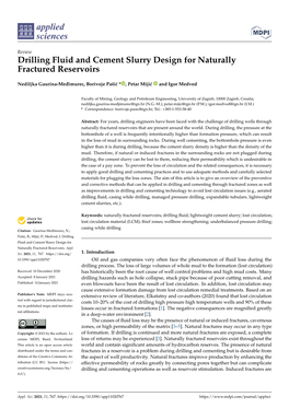 Drilling Fluid and Cement Slurry Design for Naturally Fractured Reservoirs